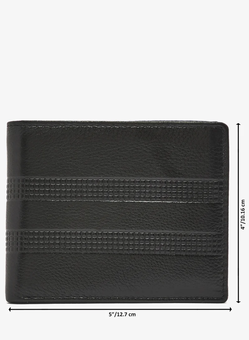 Robert Wood  Genuine Leather Textured Bi-Fold Wallet for Men | Best Price UAE